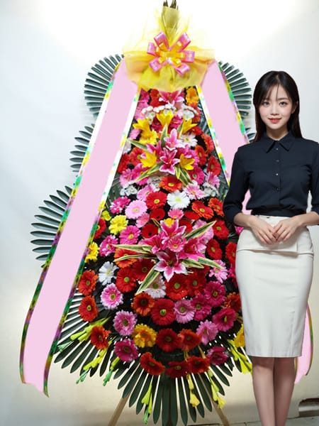노블발렌티 삼성점 3단화환 고급형